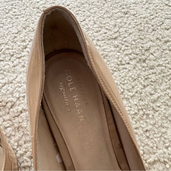 Cole Haan Tan/Nude Shiny Career Pumps/Heels - Picture 6 of 13